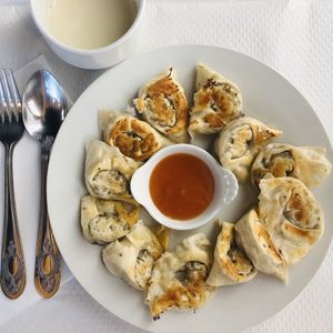 Raviolis grillés  at Toutofu in Paris