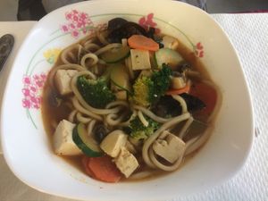 Noodles with vegetables at Toutofu in Paris