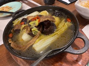 Sesame baby cabbage at Zen Tea Restaurant in Taipei