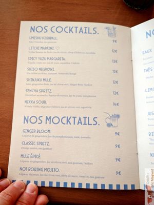 Mockails and cocktails at Maora Restaurant - Batignolles in Paris