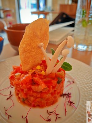  Vegetable tartare with kimchi at Maora Restaurant - Batignolles in Paris