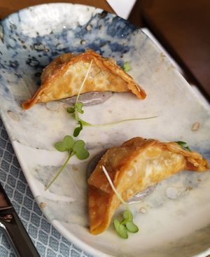 Truffel gyoza at Maora Restaurant - Batignolles in Paris