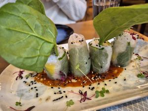 Fresh spring roll at Maora Restaurant - Batignolles in Paris