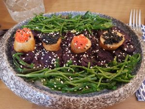 Plat type st jacques at Maora Restaurant - Batignolles in Paris