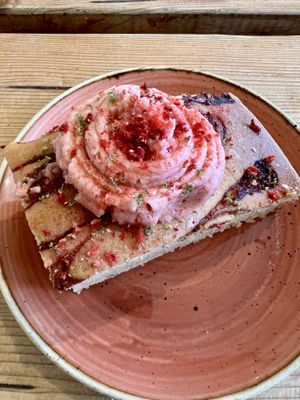 Rose and lime slice   at Roots Cafe Inv in Inverness