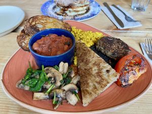 Vegan breakfast   at Roots Cafe Inv in Inverness