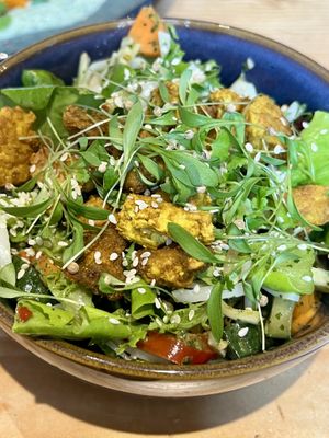 Thai tofu salad- salad of the season (bit underwhelming)  at Roots Cafe Inv in Inverness