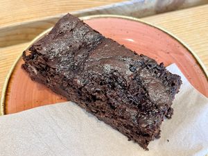 Black Forest brownie   at Roots Cafe Inv in Inverness