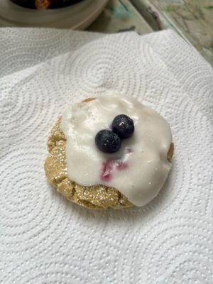 Lemon and blueberry shortbread   at Roots Cafe Inv in Inverness
