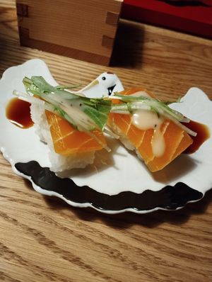 Sushi at UNO RAMEN - Sanjo in Kyoto