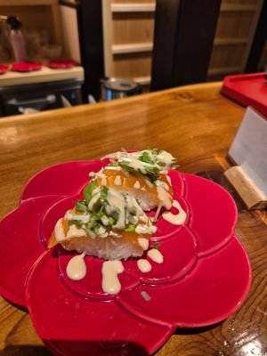 Fish and wasabi mayo at UNO RAMEN - Sanjo in Kyoto