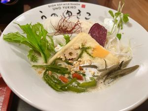 Basic Soymilk Ramen  at UNO RAMEN - Sanjo in Kyoto