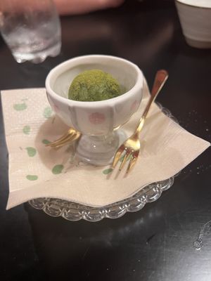 Matcha ice cream   at UNO RAMEN - Sanjo in Kyoto
