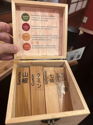 Spices  at UNO RAMEN - Sanjo in Kyoto