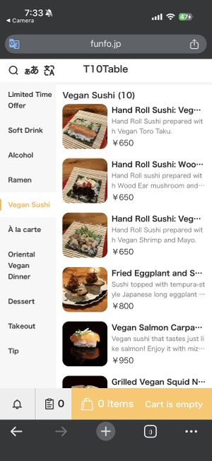   at UNO RAMEN - Sanjo in Kyoto