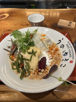 Spicy ramen (not spice at all)  at UNO RAMEN - Sanjo in Kyoto