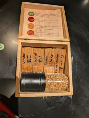 Seasoning at UNO RAMEN - Sanjo in Kyoto
