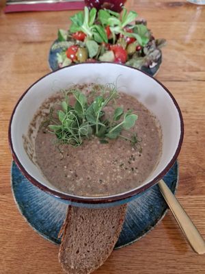 Mushroom Soup at Energetic Life in Nuertingen