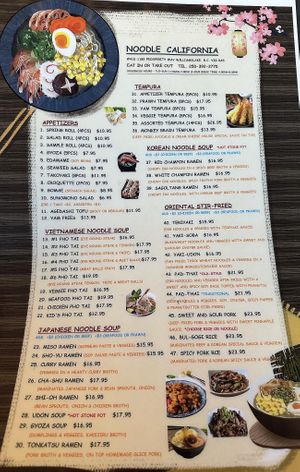   at Noodle California in Williams Lake