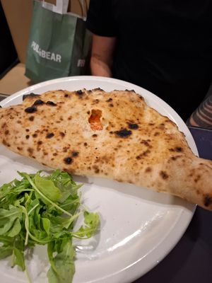 Calzone classico at Pulcinella The Strand in Gzira