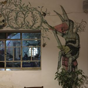 art at Maco Cafe in Queretaro