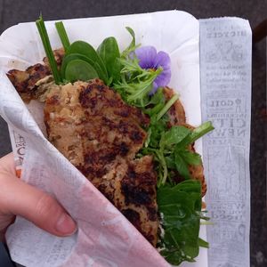 vegan galette 3€ at Marché de Céret in Ceret