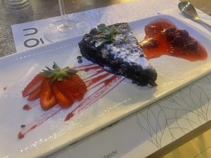Vegan brownie   at Noma - Latchi in Paphos