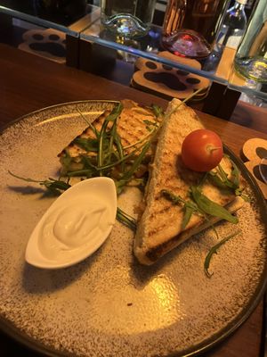 vegan kimchi toast  at DAS HOUSE Café & Bar in Vienna