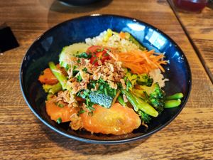 Coconut veggies at Papa Oro's in Bremgarten