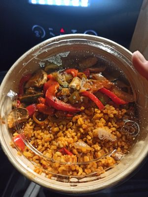 Bulgur with vegetables at Bona'me - Düsseldorf in Dusseldorf