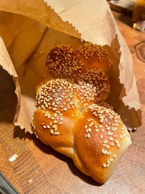 Braided bread with seeds at Pekarna Gornja Radgona in Gornja Radgona