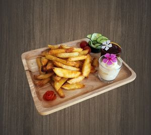 Homemade Fries at Samlee's Garden in Pakxe