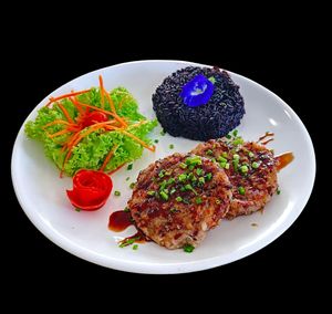 Vegetarian patties. Also available in the vegetarian burger. at Samlee's Garden in Pakxe