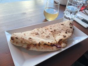 Pizza sandwich at FLIP - Vegan Pizza in Tampere