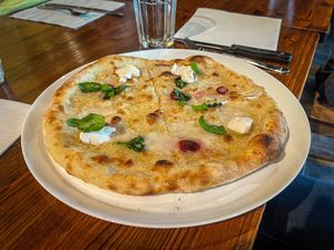 Four ”cheese” pizza  at FLIP - Vegan Pizza in Tampere