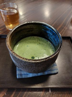 Matcha (750¥) at Umezono - Sanjo Teramachi Store in Kyoto