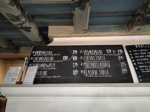 Menu at Sturehofs Slottscafé in Norsborg