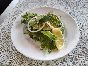 Vegetarian avocado sandwich with Philadelphia cheese. at Sturehofs Slottscafé in Norsborg