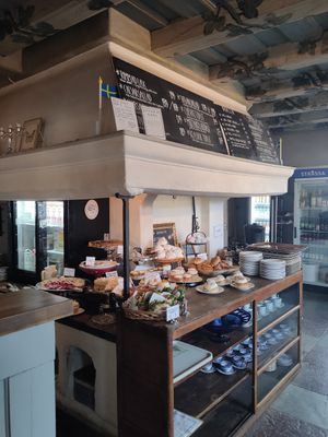 The cafe at Sturehofs Slottscafé in Norsborg