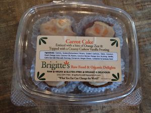 raw carrot cake bites at The Bee in West Palm Beach