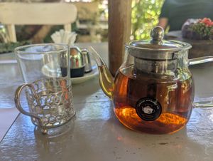 Purple haze tea at Hob House in Nairobi