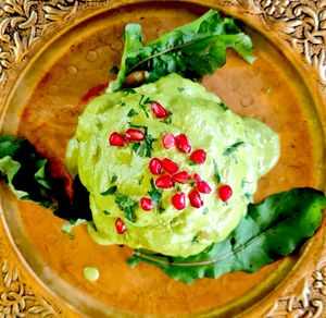"Crown of Arabia" roasted cauliflower with tahini pesto. at Hob House in Nairobi