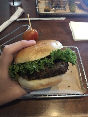 Burger  at Hops Burger Bar in Greensboro