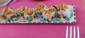 Sushi vegano 🥰🥰 at Mayu Cosina Fusian Asiatica in Aguilas