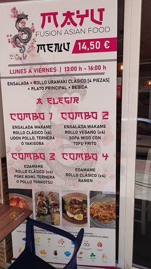 El combo 2 at Mayu Cosina Fusian Asiatica in Aguilas