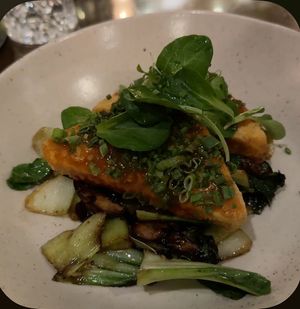 Tofu dish  at 15 Church in Saratoga Springs