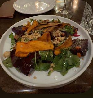 Beet saladd  at 15 Church in Saratoga Springs