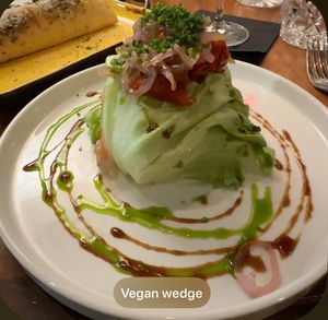 Vegan wedge   at 15 Church in Saratoga Springs