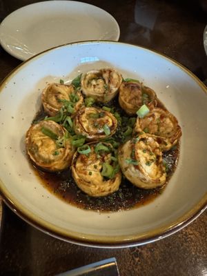 Vegan dumplings  at 15 Church in Saratoga Springs