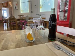 Inside the restaurant   at Tomates Verdes Fritos in Cuenca